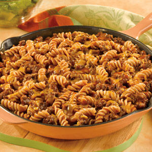 Beefy Pasta Skillet
