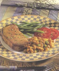 Caroline Pork Chops and Beans