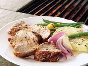 Grilled Lemon-Pepper Pork Tenderloin