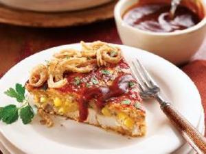 Impossibly Easy Chicken Barbecue Pie