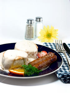 Southern Sausage, Gravy and Biscuits