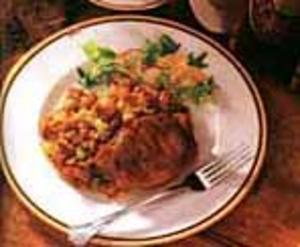 Pork Chops with Corn Stuffing
