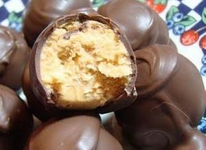 No Bake Chocolate Covered Peanut Butter Balls
