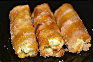 French Toast Twists Stuffed with Sweetened Cream Cheese