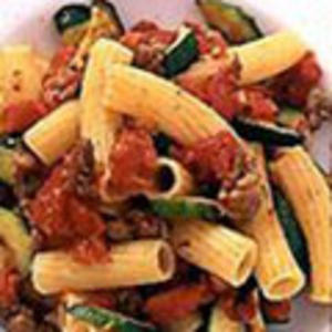 Ziti with Sausage and Zucchini