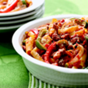 Sausage and Peppers Baked Ziti
