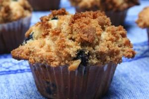 Blueberry Walnut Streusel Muffins