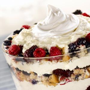 Very Berry Triple Berry Trifle