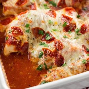 Cheesy Pizza Chicken