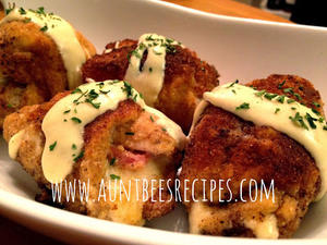 Chicken Cordon Bleu with Parmesan Cream Sauce
