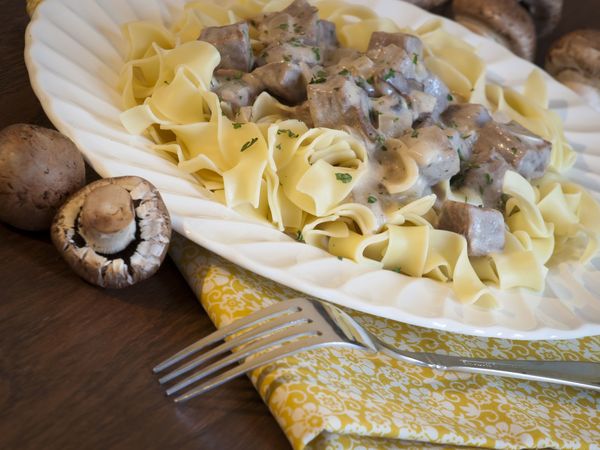 Slow Cooker Beef  Stroganoff