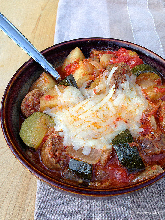 Slow-Cooker Sausage and Potatoes