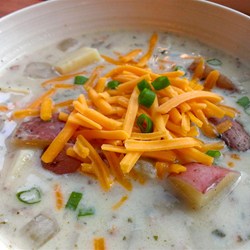 Slow Cooker Easy Baked Potato Soup