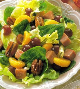 Ham Pecan Tossed Salad